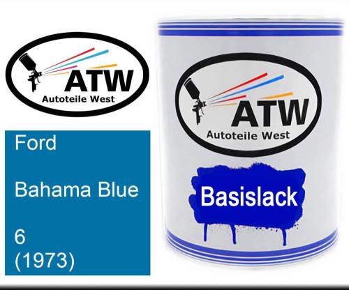 Ford, Bahama Blue, 6 (1973): 1L Lackdose, von ATW Autoteile West.